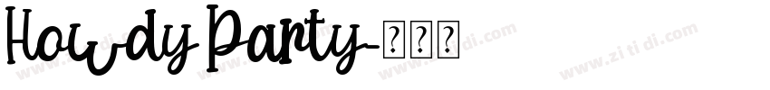 Howdy Party字体转换